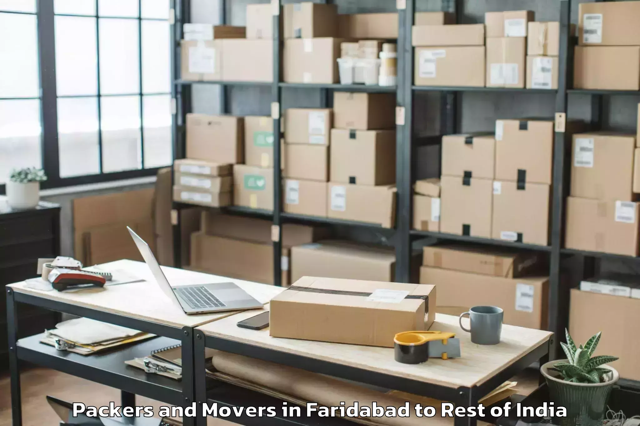 Top Faridabad to Atholi Paddar Packers And Movers Available